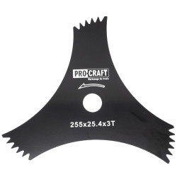 Nůž křovinořezu (D255*25.4) 3T (DRAGON) PROCRAFT | H-3T/D