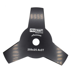 Nůž křovinořezu (D255*25.4) 3T PROCRAFT | H-3T
